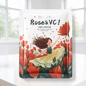 Маска для лица "Images" flowers, rose & vc, 25мл