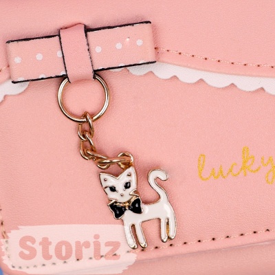 Мини-кошелек "Lucky you" Кошечка, розовый