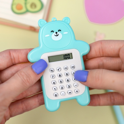 Калькулятор "Мишка" зеленый