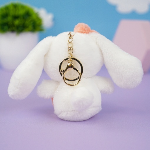 Мягкий брелок "Синнамон" персиковый, 10 см