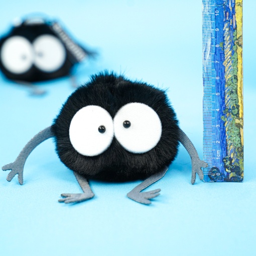 Мягкий брелок "Уголек" style four, 6.5 см