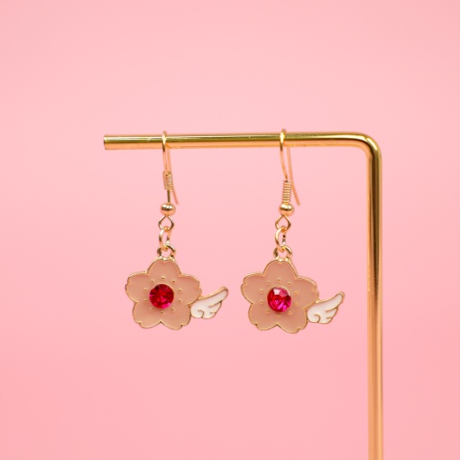 Серьги "Pink Flowers"