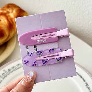 Набор заколок "Broken" grape, 2шт