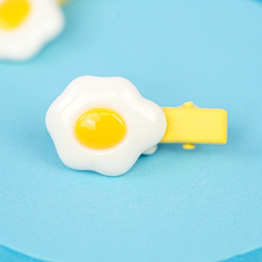 Заколка для волос "Яичница" B