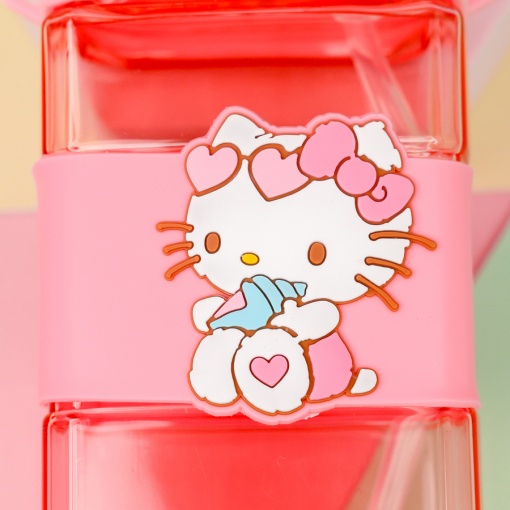 Бутылочка двойная, с трубочкой "My Mld" Кт, розовый, 520мл оптом