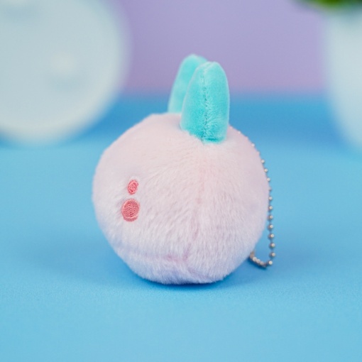 Мягкий брелок "Милый монстр" нежно-розовый