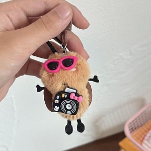 Мягкий брелок "Микро таракан" с фотоаппаратом