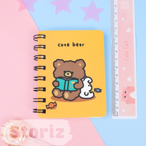 Блокнот на кольцах "Cute Bear" №2 (8х10,5см)