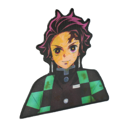 Наклейка голографическая "Истребитель демонов" 3D, №16