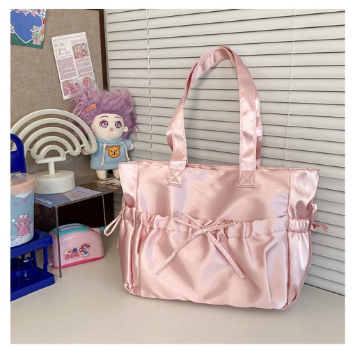 Сумочка "Бант" перламутровая, розовый