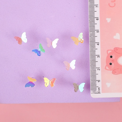 Серьги-гвоздики "Butterflies", 4 пары