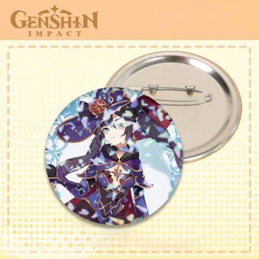 Значок круглый "Genshin Impact" Мона 2, 58 мм