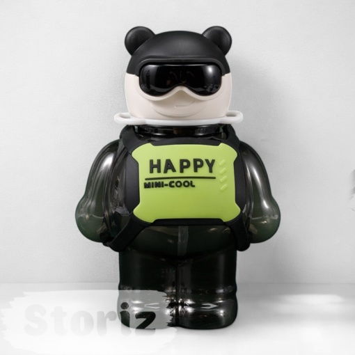 Бутылочка "Cool bear" черный, 800мл оптом