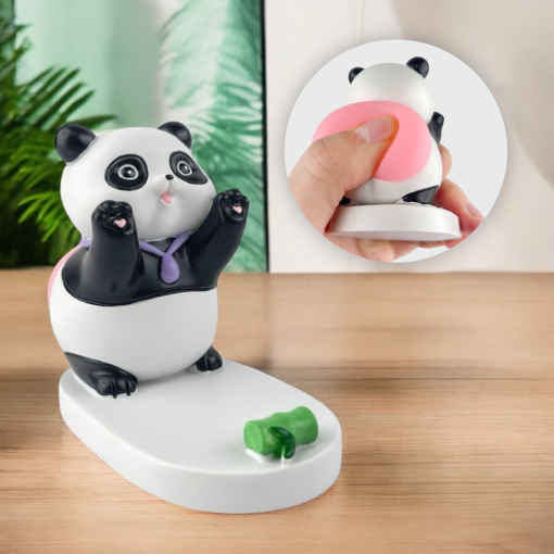 Подставка для телефона "Cute animals" Панда, с антистрессом