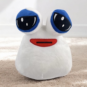 Мягкая игрушка "My pet alien pou" белый (улитка) 22см
