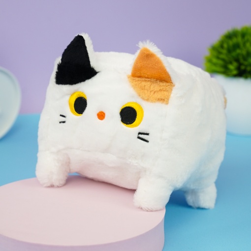 Мягкая игрушка "Котенок" белый, 15 см