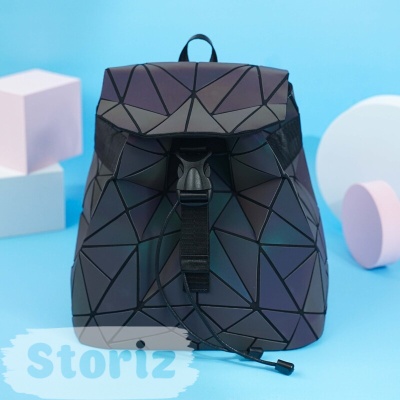 Рюкзак "Luminous Geometry" серый, 25х25см