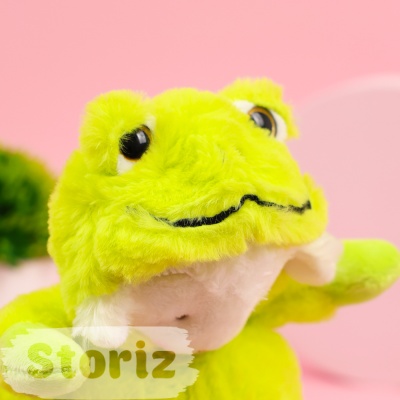 Мягкая игрушка "Овечка в костюме лягушки" 23 см