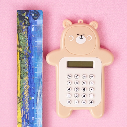 Калькулятор "Мишка" коричневый