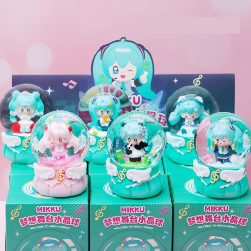 Набор Snow globe Surprise "Miku" world, с подсветкой , в ас-те 6шт оптом
