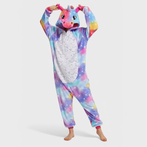 Костюм-Кигуруми "Блестящая звезда" голубой, 120 см