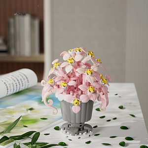 Конструктор "Цветы в горшке" хлорофитум №7224 (205 деталей)