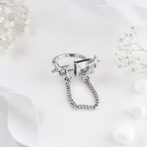 Кольцо "Crystal Chain" 1шт