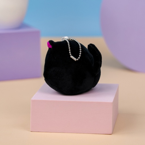 Мягкий брелок "Котенок" фиолетовый, 10см