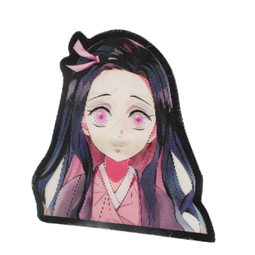 Наклейка голографическая "Истребитель демонов" 3D, №07