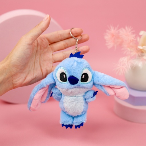 Мягкий брелок "Милый глазастик" №1, голубой  12см