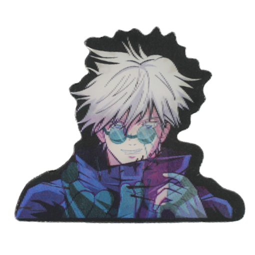 Наклейка голографическая "Магическая Битва" 3D, №03