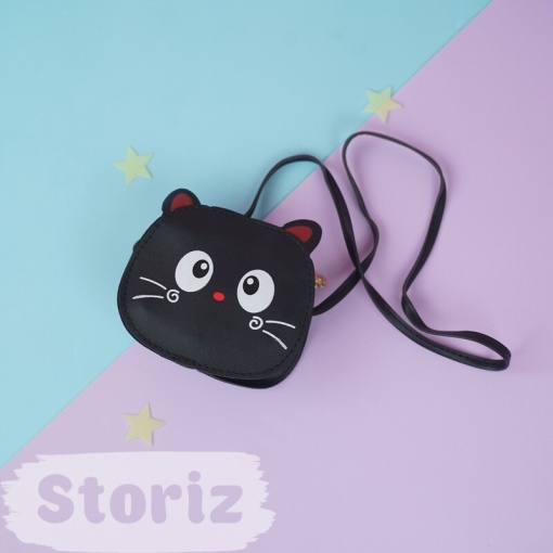 Сумочка через плечо "Котик" черный
