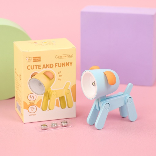 Мини-лампа "Puppy" голубой оптом