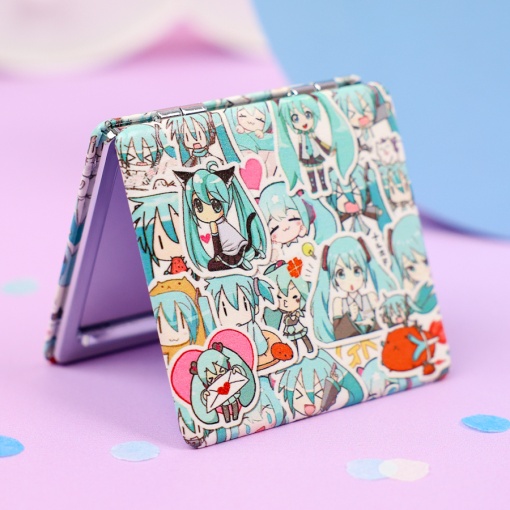 Зеркальце карманное "Miku" №2, 7х7 см