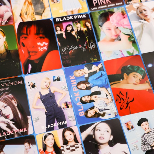 Набор картонных карточек "K-pop" Blackpink Pink Venom, 30шт.