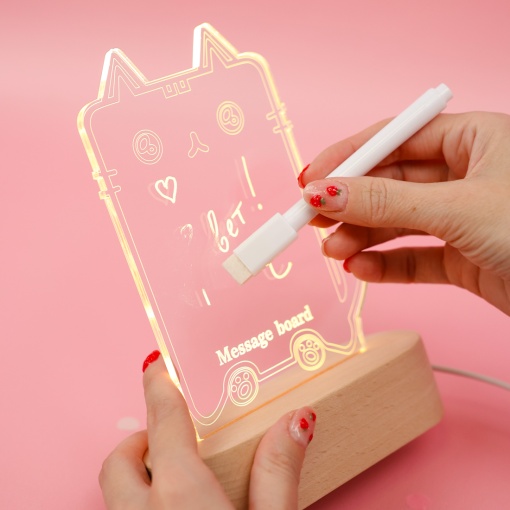 Светильник для заметок с маркером "Message board" №8 (USB) оптом