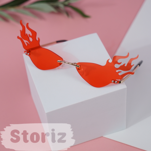 Солнцезащитные очки с чехлом "Fire" red