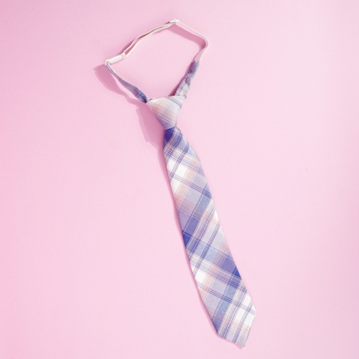 Галстук "Purple Plaid" на резиночке