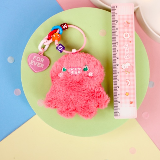 Мягкий брелок "Монстрик" №Q1064-5, розовый