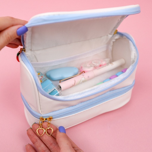 Косметичка "Strawberry", голубой 