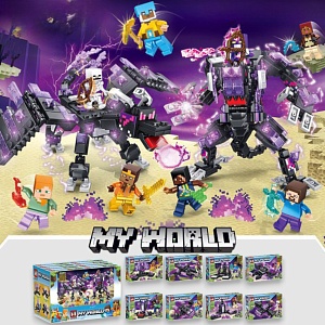 Набор конструкторов "My world" майн, край, №MG1303, в асс-те 16шт