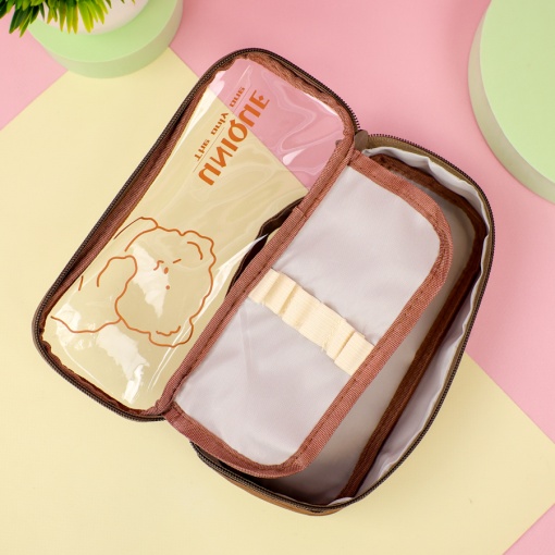 Пенал "Bear Unique" коричневый 