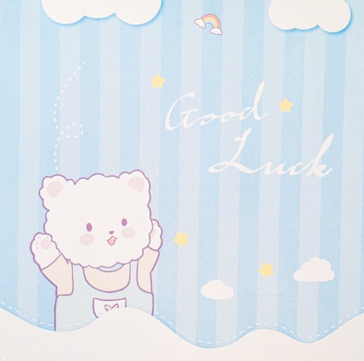 Подарочный пакет "Good Luck" 21x18x8 см