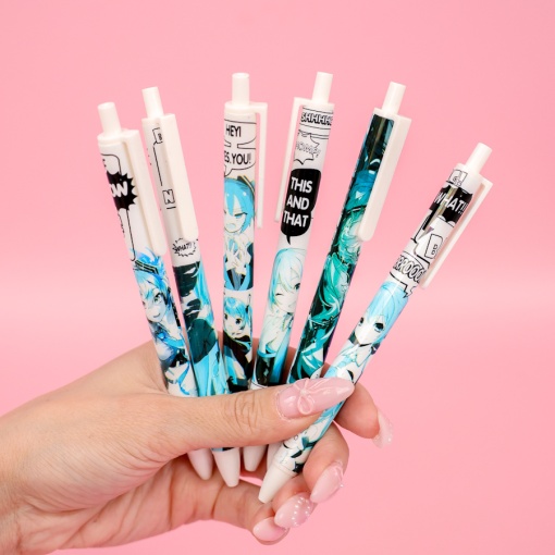 Ручка "Мику" в ассортименте 1шт, (черный)