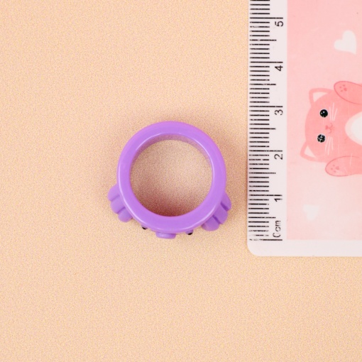 Кольцо "Осьминог" фиолетовый