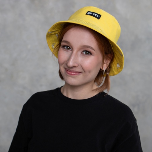 Панама двусторонняя "Duck" M (56-58см), желтая