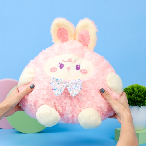 Мягкая игрушка-подушка "Кролик" розовый 40см