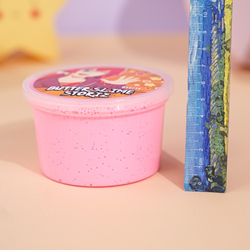 Слайм "Стекло", серия Butter (розовый), 150гр. STORIZ