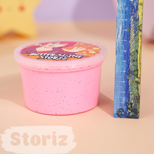 Слайм "Стекло", серия Butter (розовый), 150гр. STORIZ