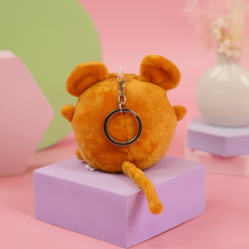 Брелок мягкий мышка "Funny Idol" коричневый 10 см